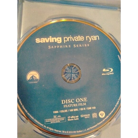 Saving Private Ryan Sapphire Series Blu Ray 2 Disc Set Steven Spielberg - Picture 4 of 7